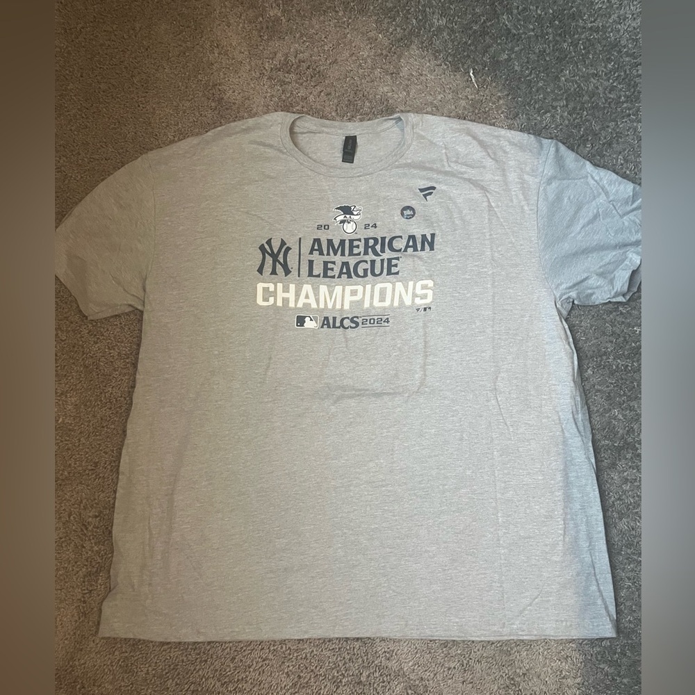 New York Yankees Fanatics 2024 American League Champions T-Shirt  4XL & 2XL